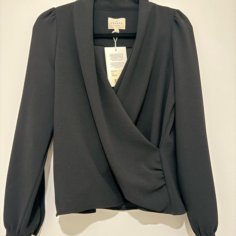 NWT Sezane ABÉLIA BLOUSE wrap